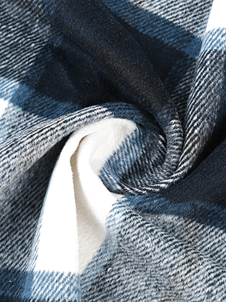 Chemises à carreaux à poches plaquées