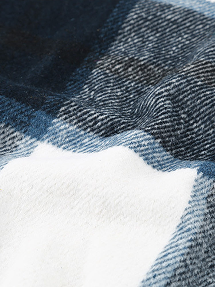 Chemises à carreaux à poches plaquées