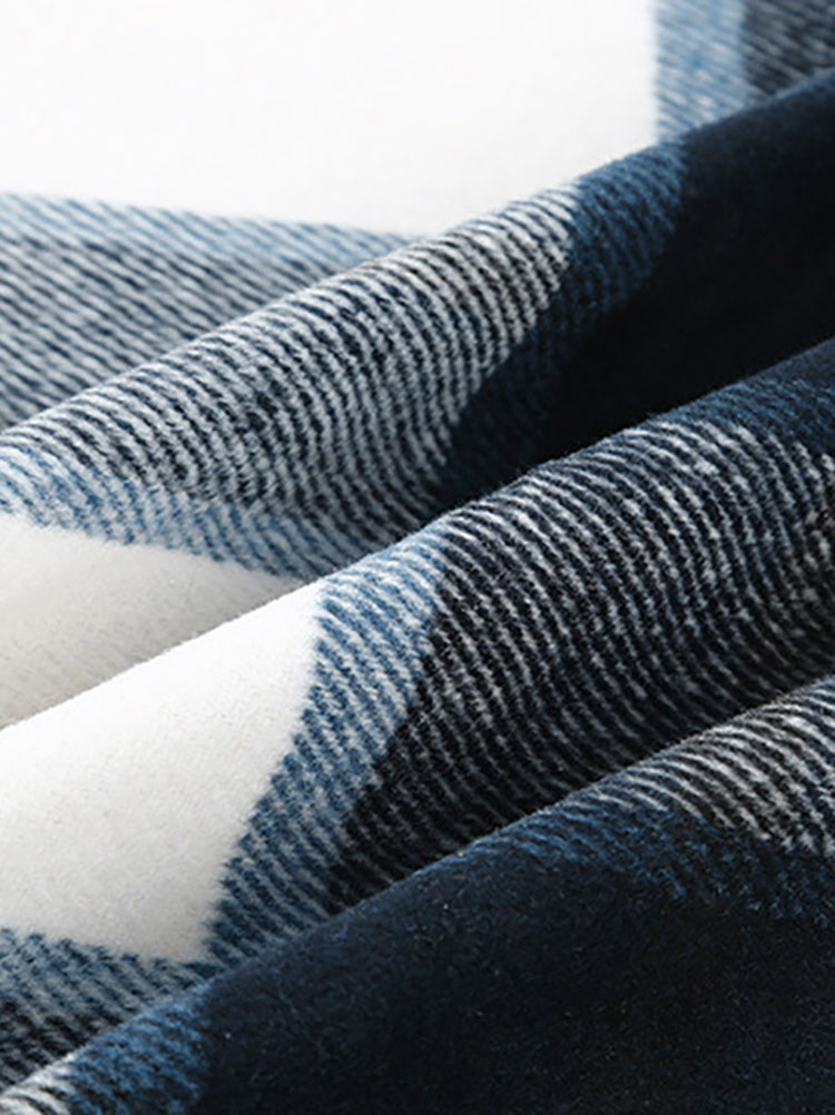 Chemises à carreaux à poches plaquées