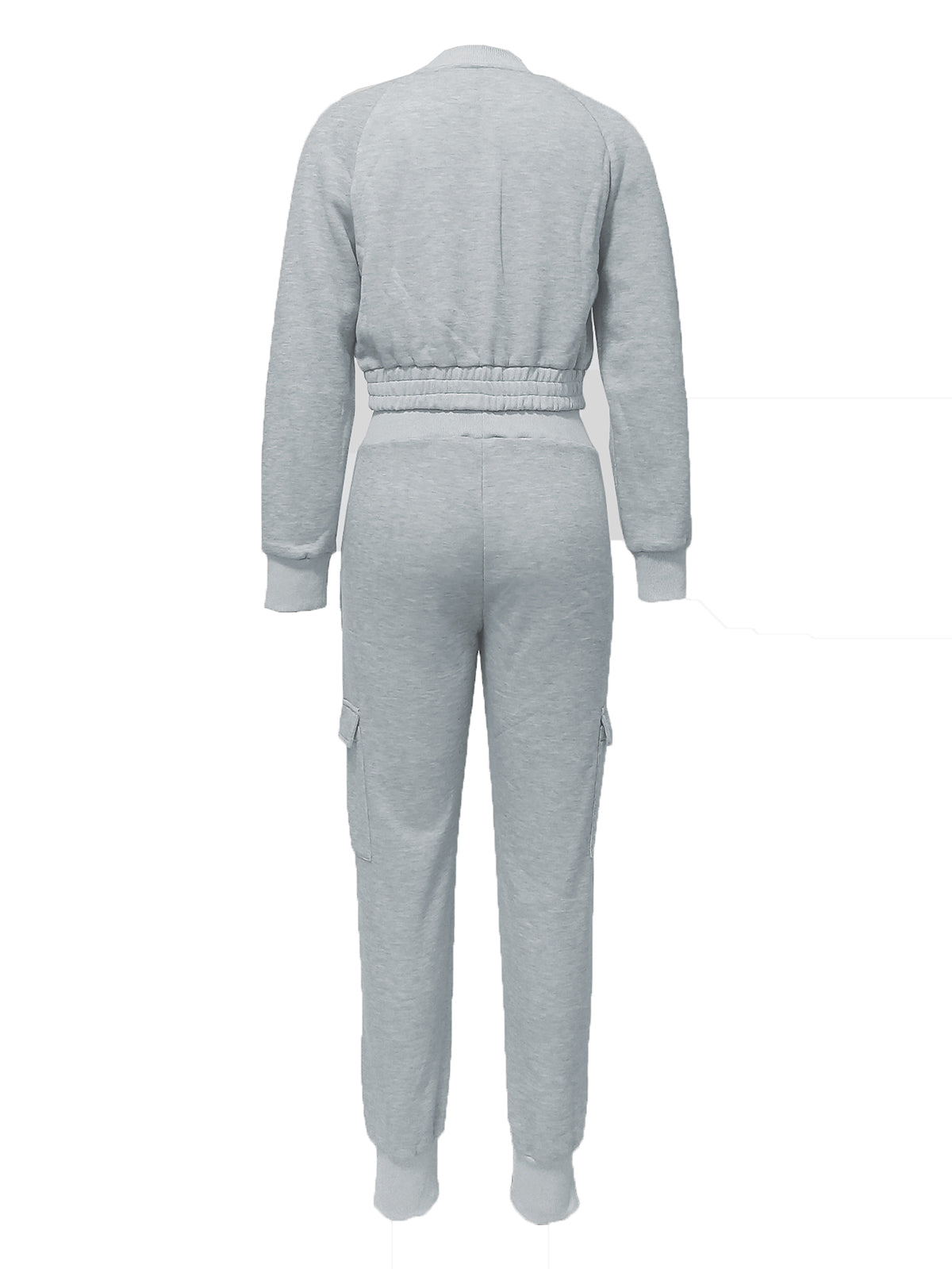 Two-Piece Fleece-Lined Top and Cargo Pants