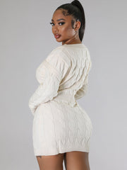Long Sleeves Cut Out Mini Dress