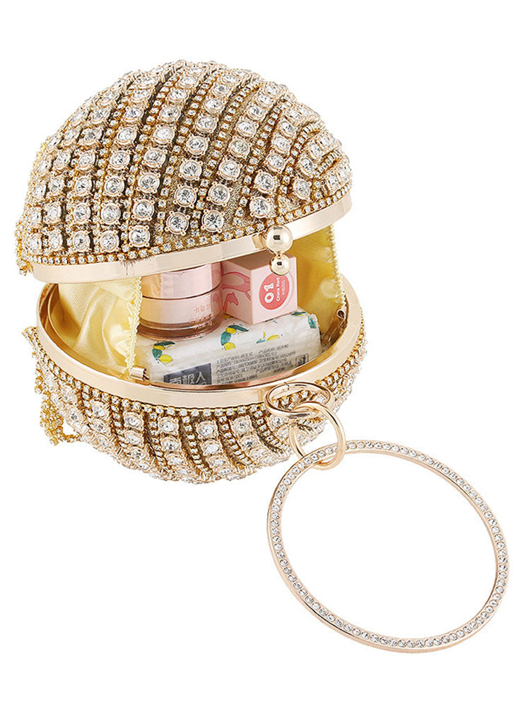 Rhinestone Tassels Ball Handbags
