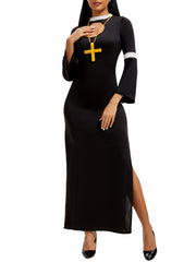 Halloween Costume Nun Cosplay Dress