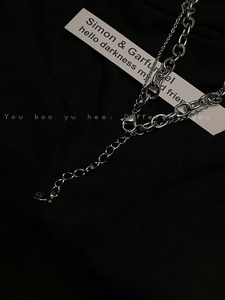 Double Layer Chain Necklaces