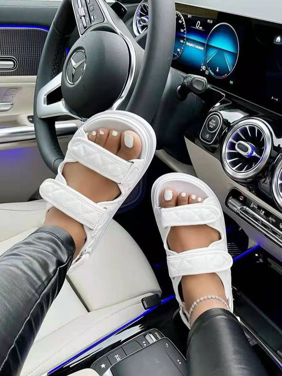 Soft Sole Chic Velcro Beach Sandal