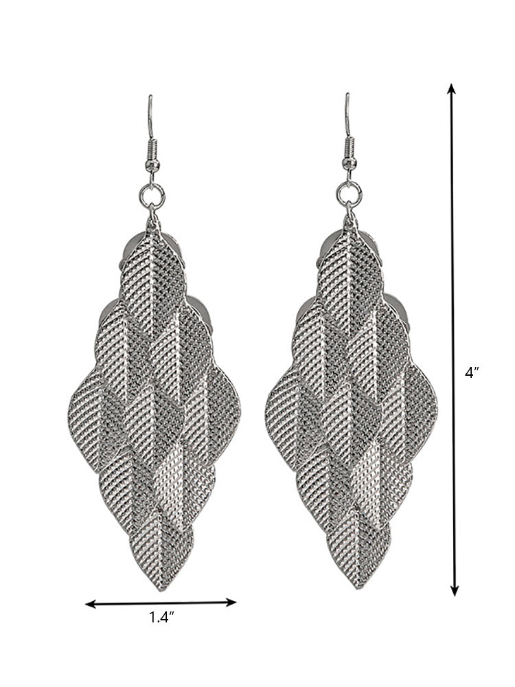 Minimalist Layer Leaf Earrings