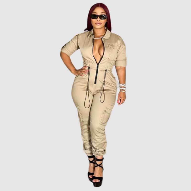 Pocket Patch Cargo Jumpsuit