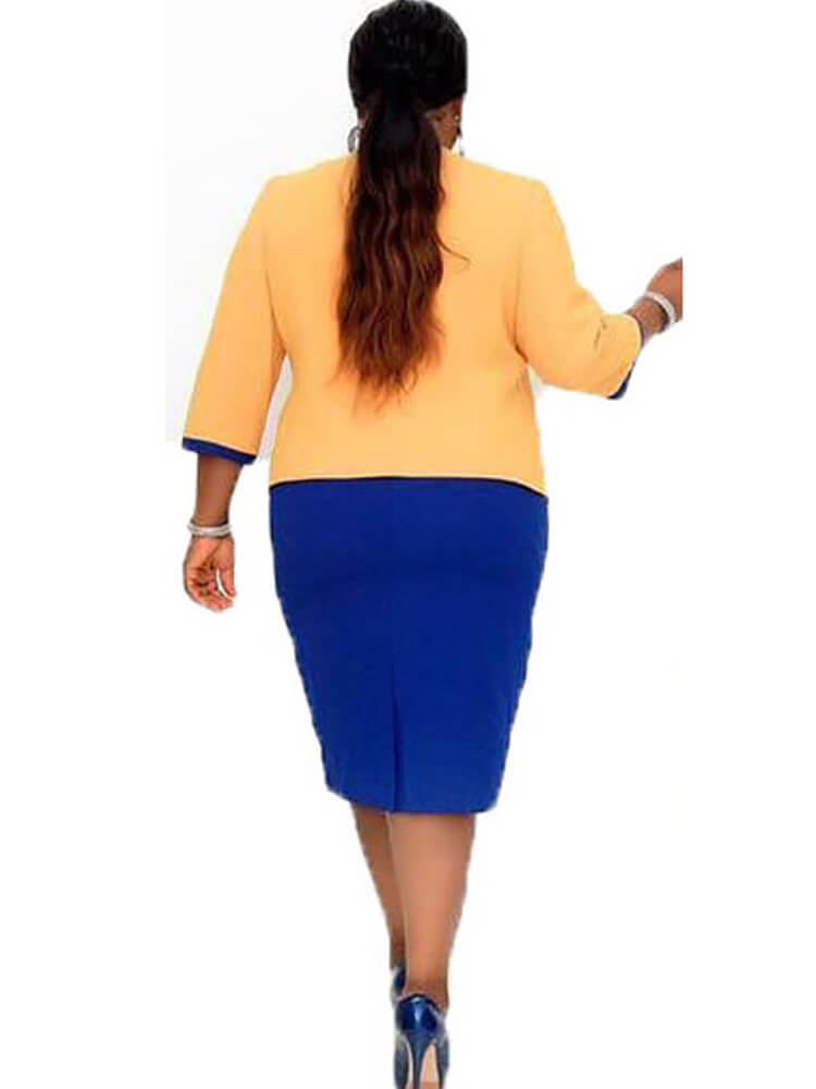 Two Piece Printed Cardigan & Midi Dress