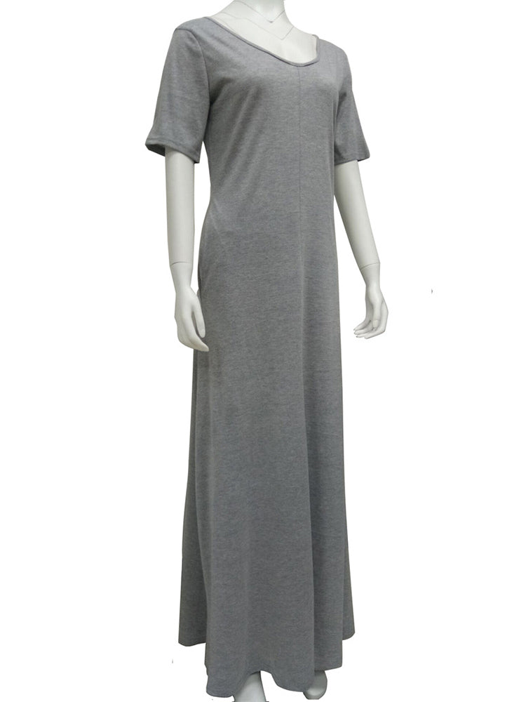 Kaftan Loose Pockets Boho Maxi Dress