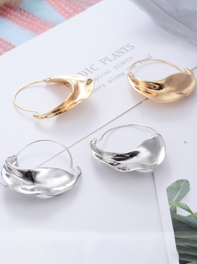 European Irregular Flower Basket Earrings