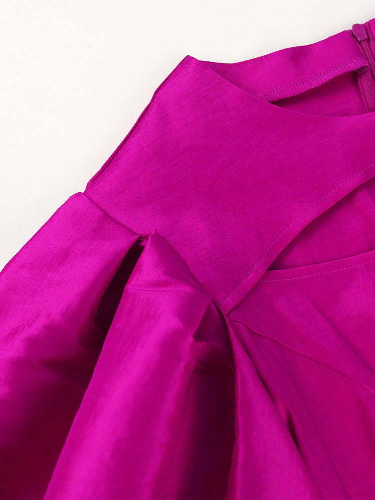 Puff Sleeve Hollow Out Party Dress