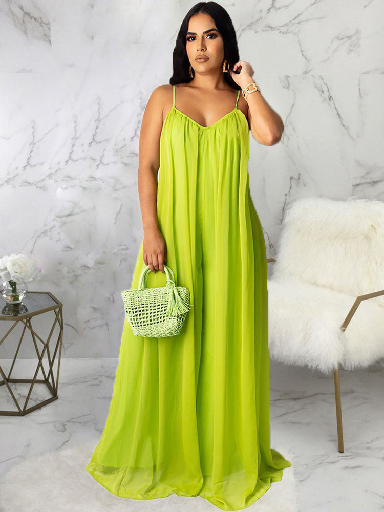 Spaghetti Straps Maxi Dress