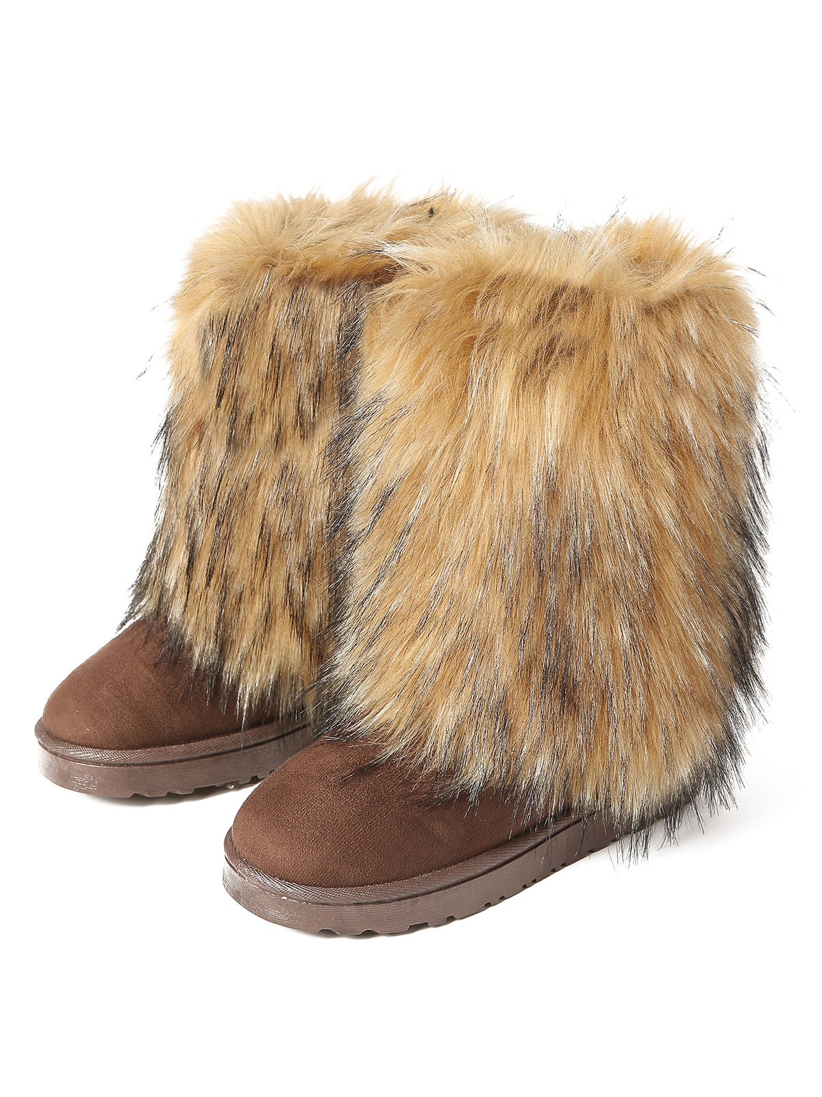 Y2K Fur Platform Mid-Calf Winter Boots