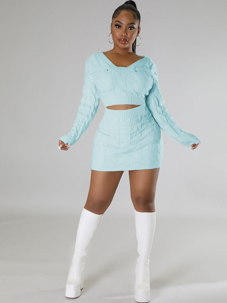 Long Sleeves Cut Out Mini Dress