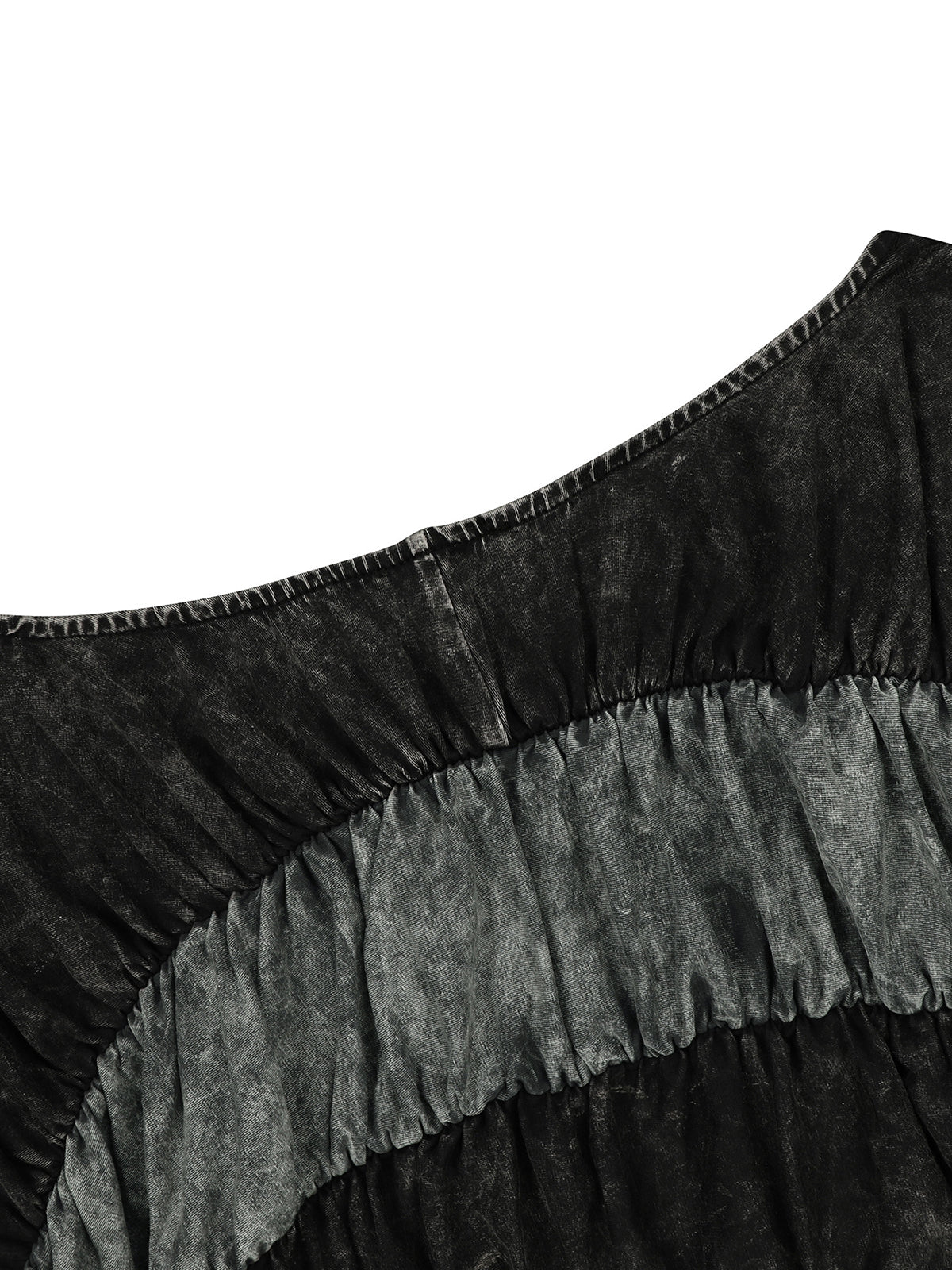 Two Pieces Solid Color Ruched Pants Set