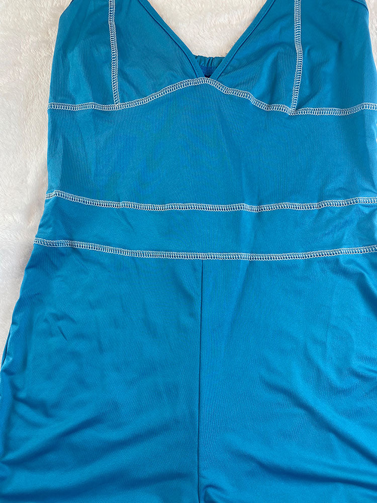 Two Piece Sleeveless Romper Cardigan