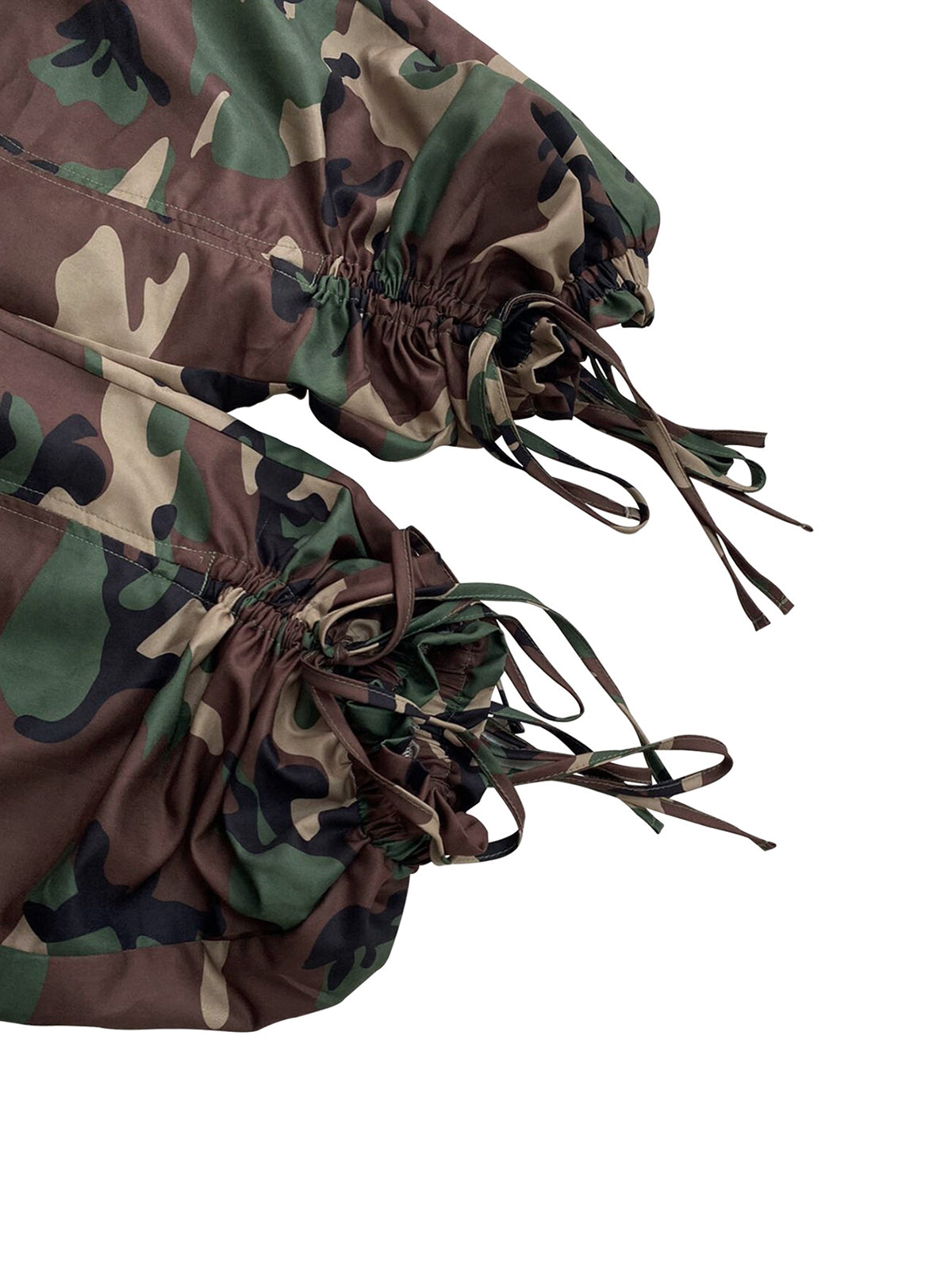 Camouflage Print Drawstring Harem Pants