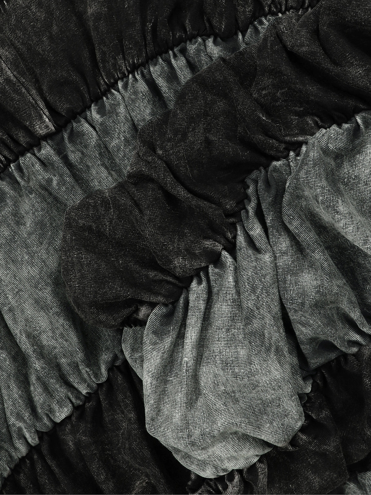 Two Pieces Solid Color Ruched Pants Set