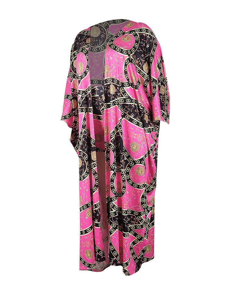 Floral Print Two-Piece Cardigan Set