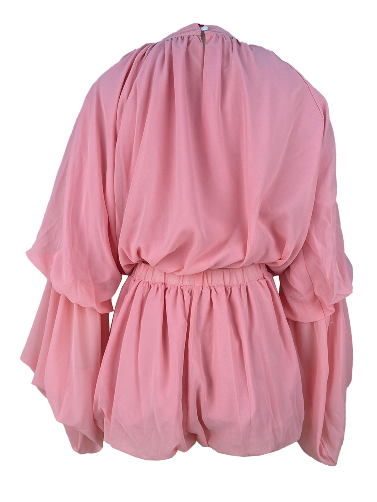 Ruffle Lantern Sleeve Top Shorts Set