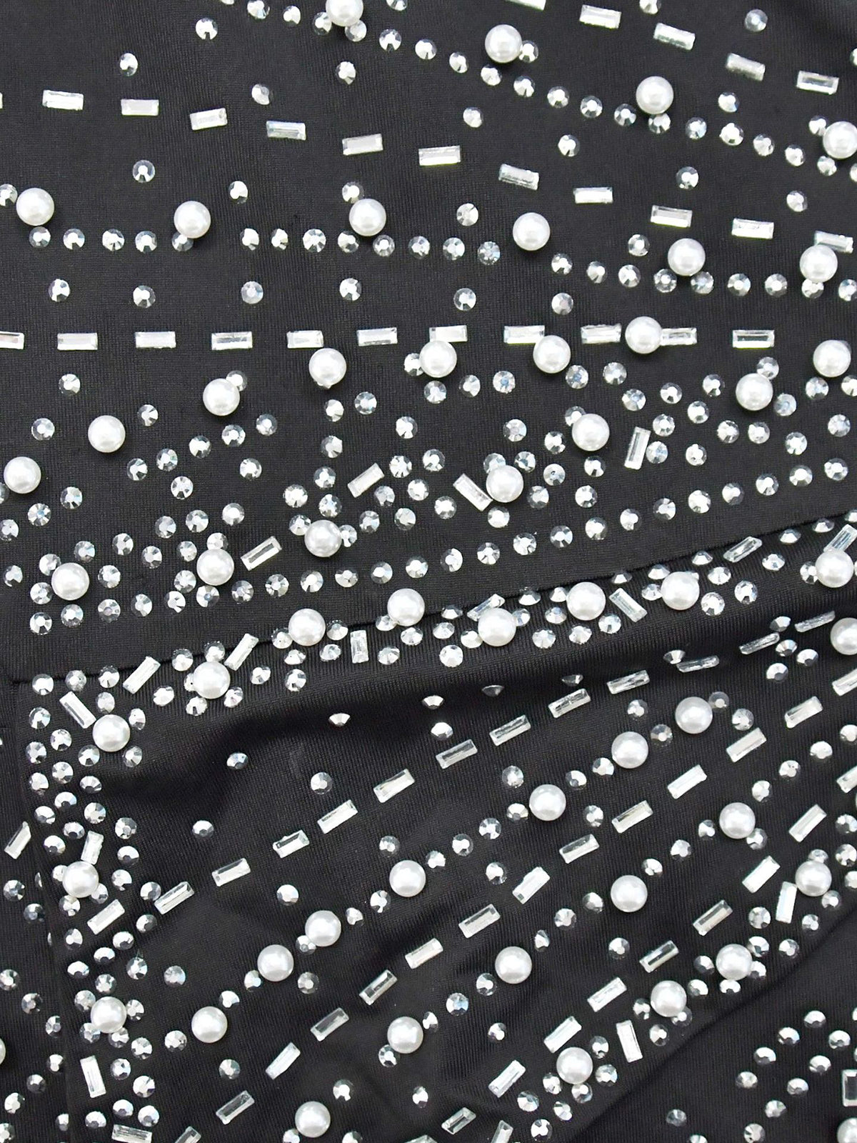 Rhinestone One-Shoulder Maxi Dress