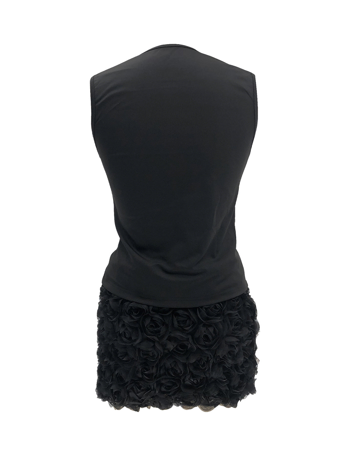 Sleeveless Button Top Floral Skirt Set