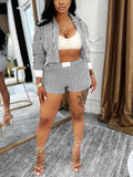 Ensemble chemise rayée et short