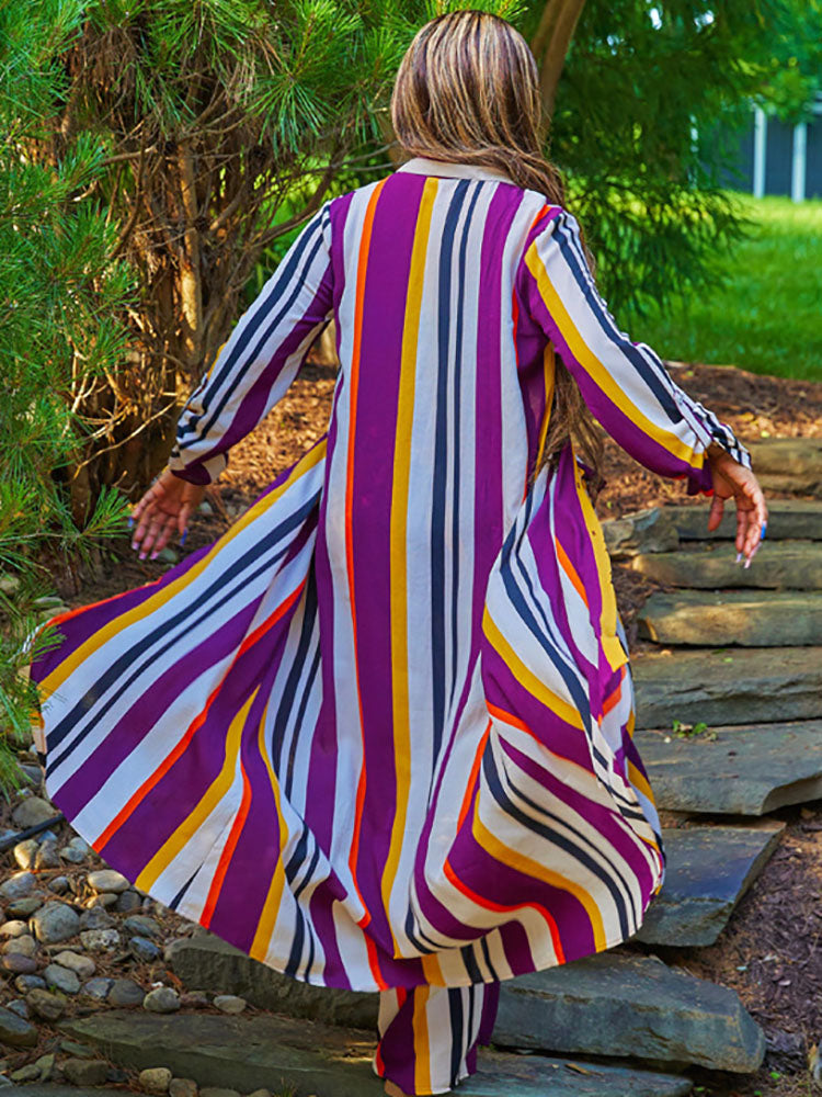 Two Piece Long Top Long Pants Outfits