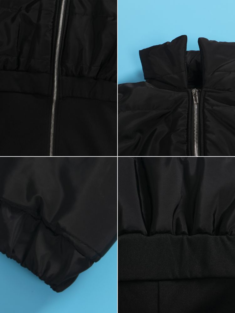 Down Jacket Patchwork Rompers