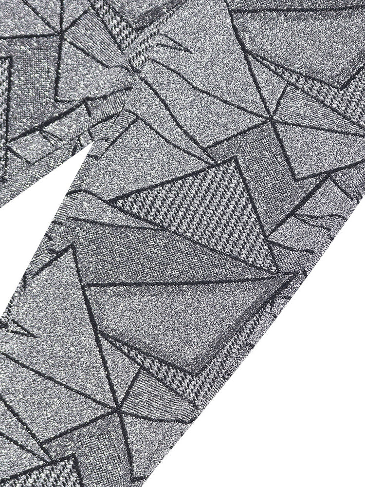 Two Piece Geometric Print Pant Suit