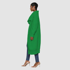 Solid Color Long Knit Cardigan