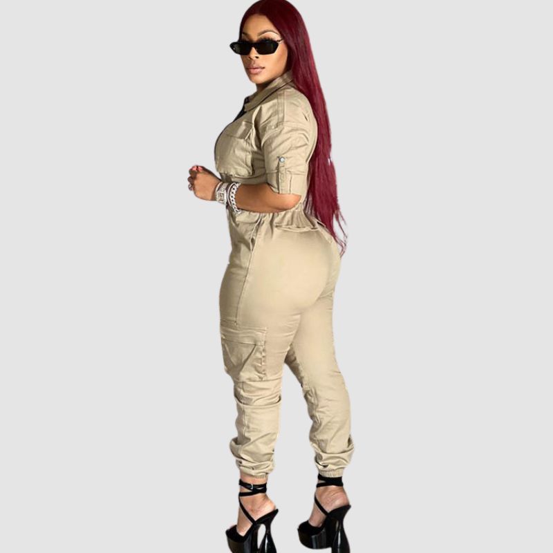Pocket Patch Cargo Jumpsuit