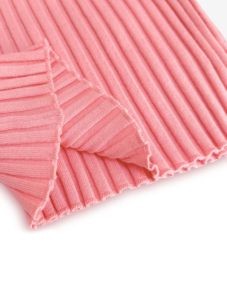 Knit Sleeveless Backless Midi Dress