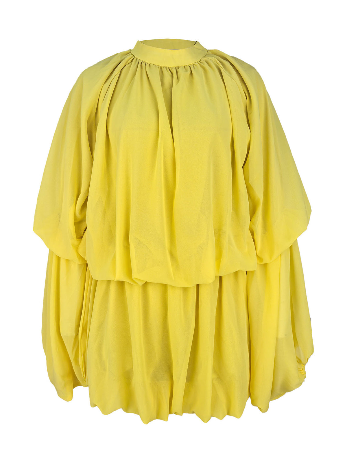 Ruffle Lantern Sleeve Top Shorts Set