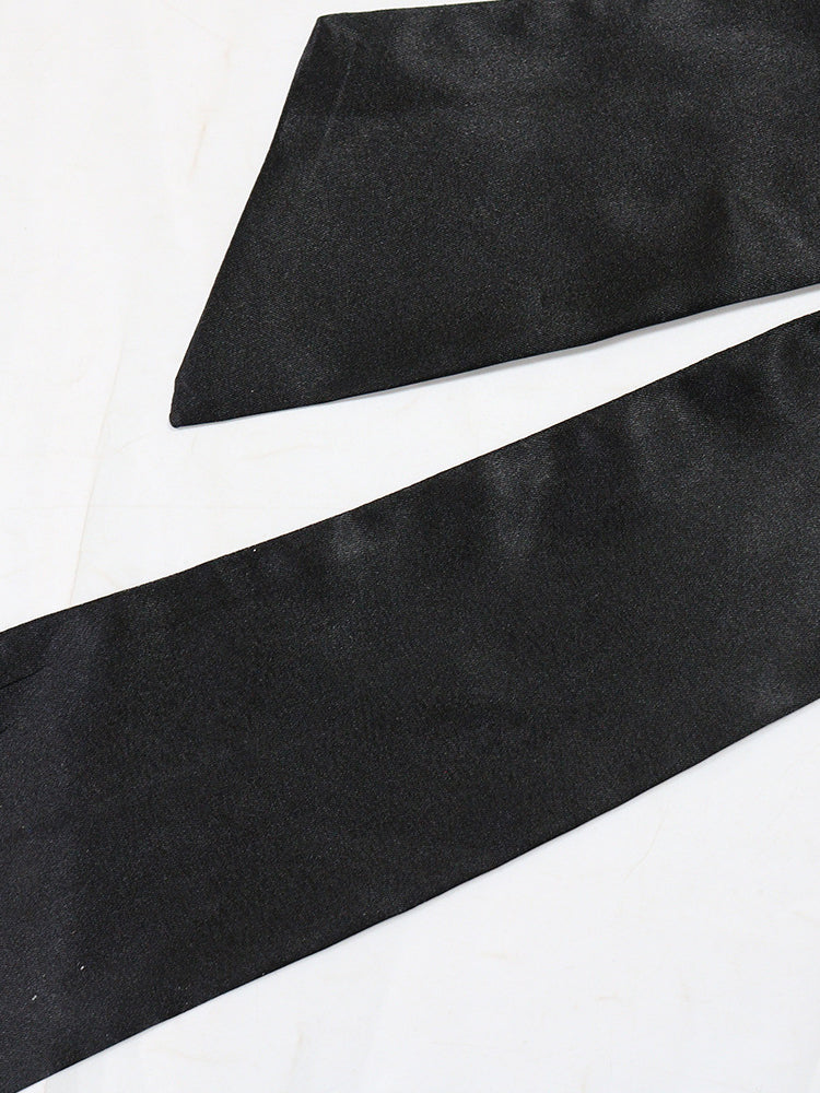 Strapless Bow Tie Back Sequin Maxi Dress