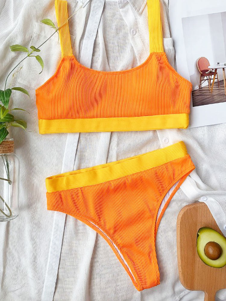 Two Piece Tank Top Brief Swimsuit