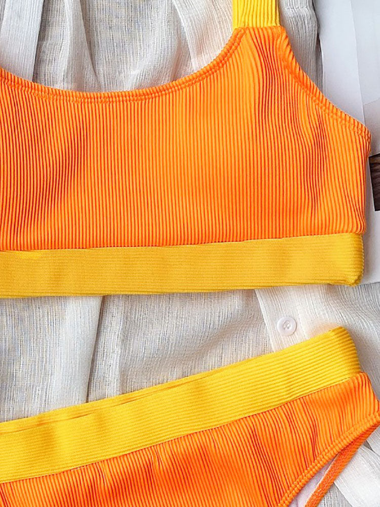 Two Piece Tank Top Brief Swimsuit