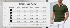 Mens Zipper Ribbed Knit Short Sleeve Top