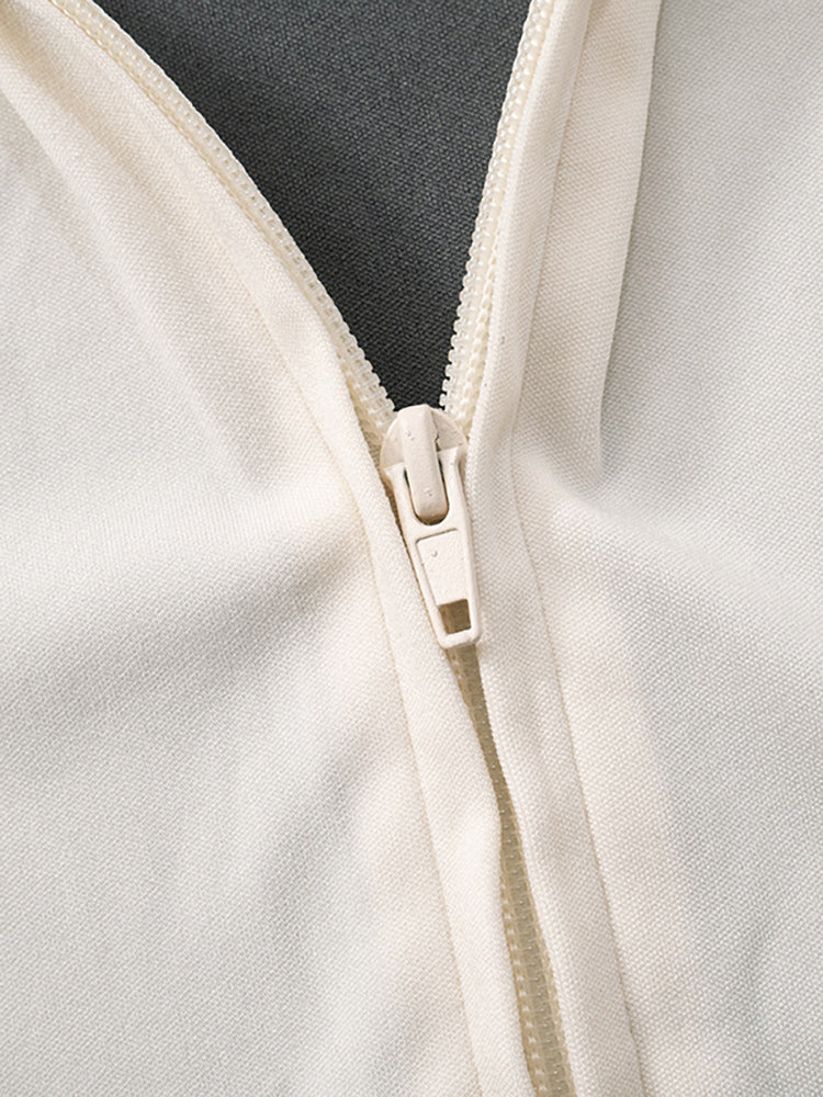 Stand Collar Slim Fit Fitness Jacket and Shorts Set