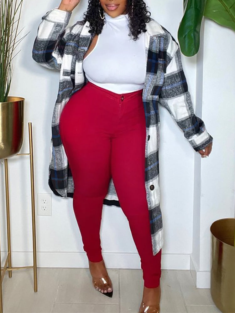 Patch Pocket Plaid Shirts