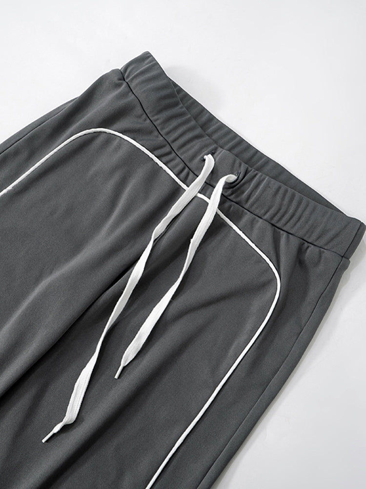 Stand Collar Slim Fit Fitness Jacket and Shorts Set