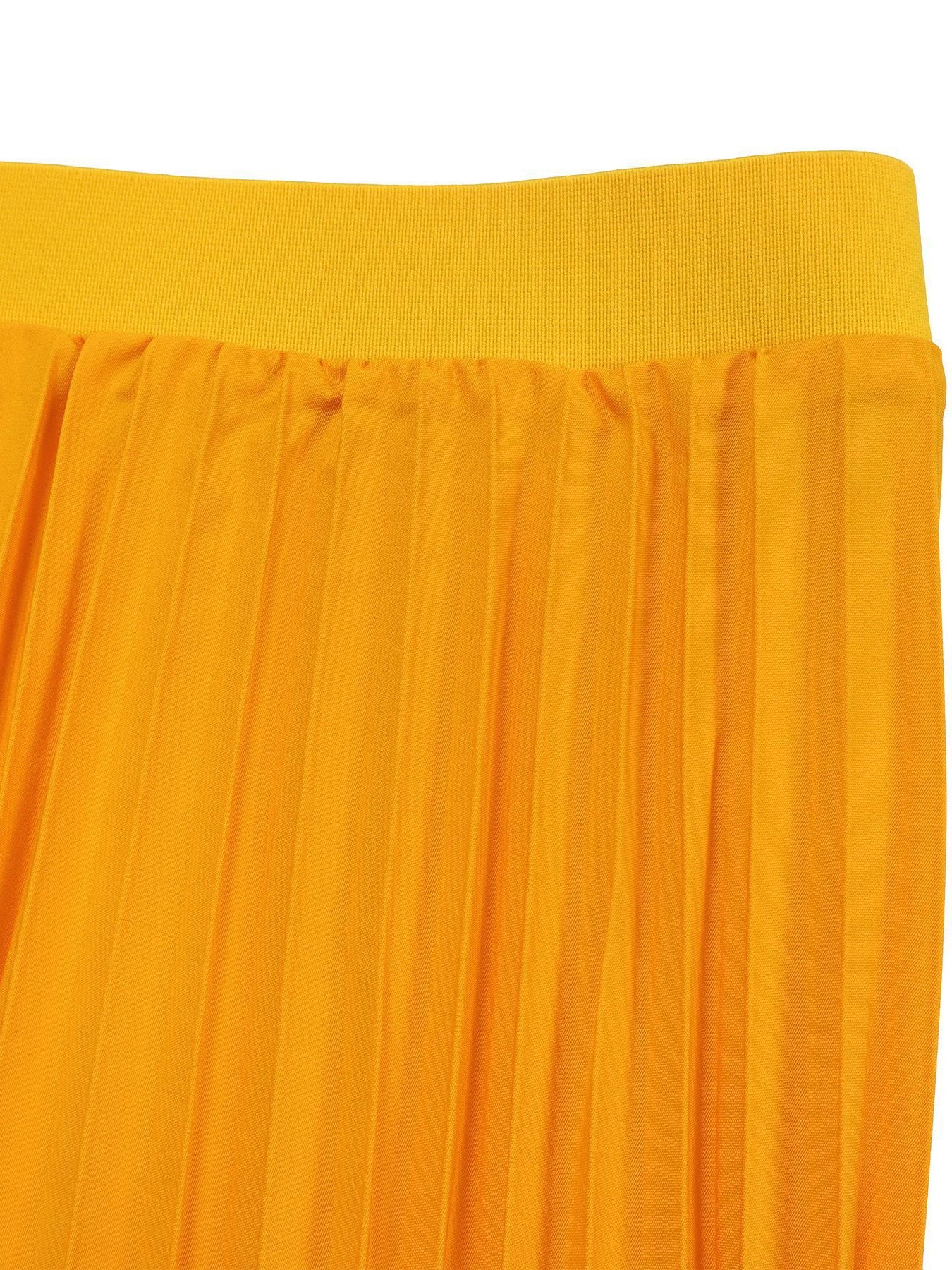 V-Neck Printed Top & Pleated Skirt Two-Piece Set