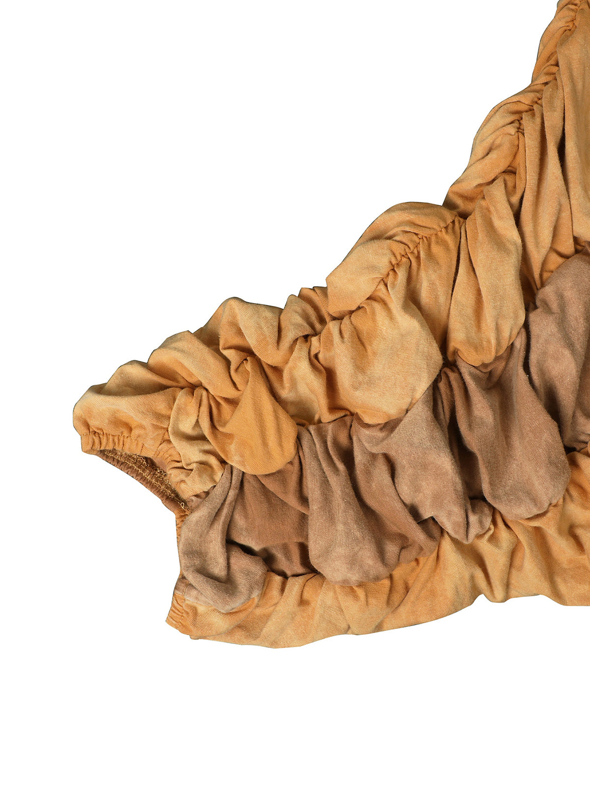 Two Pieces Solid Color Ruched Pants Set