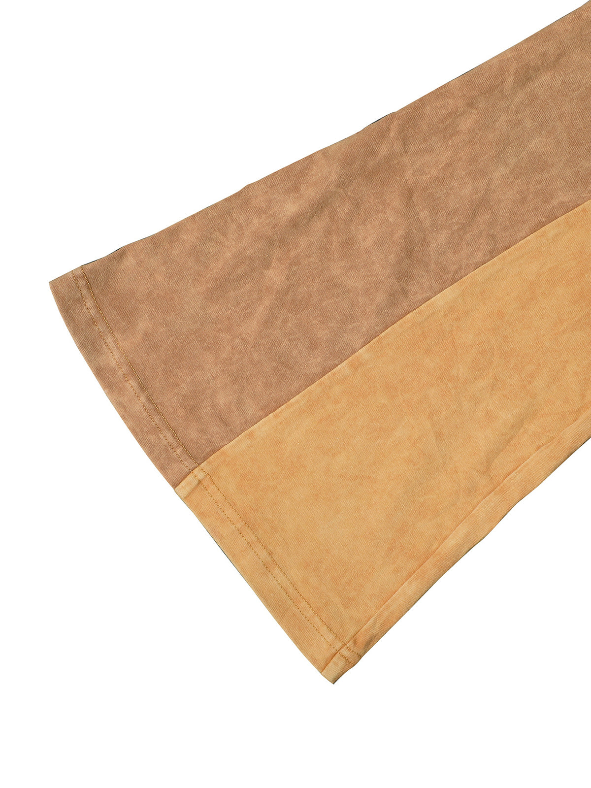 Two Pieces Solid Color Ruched Pants Set