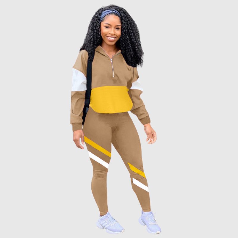 Color Contrast Casual Set