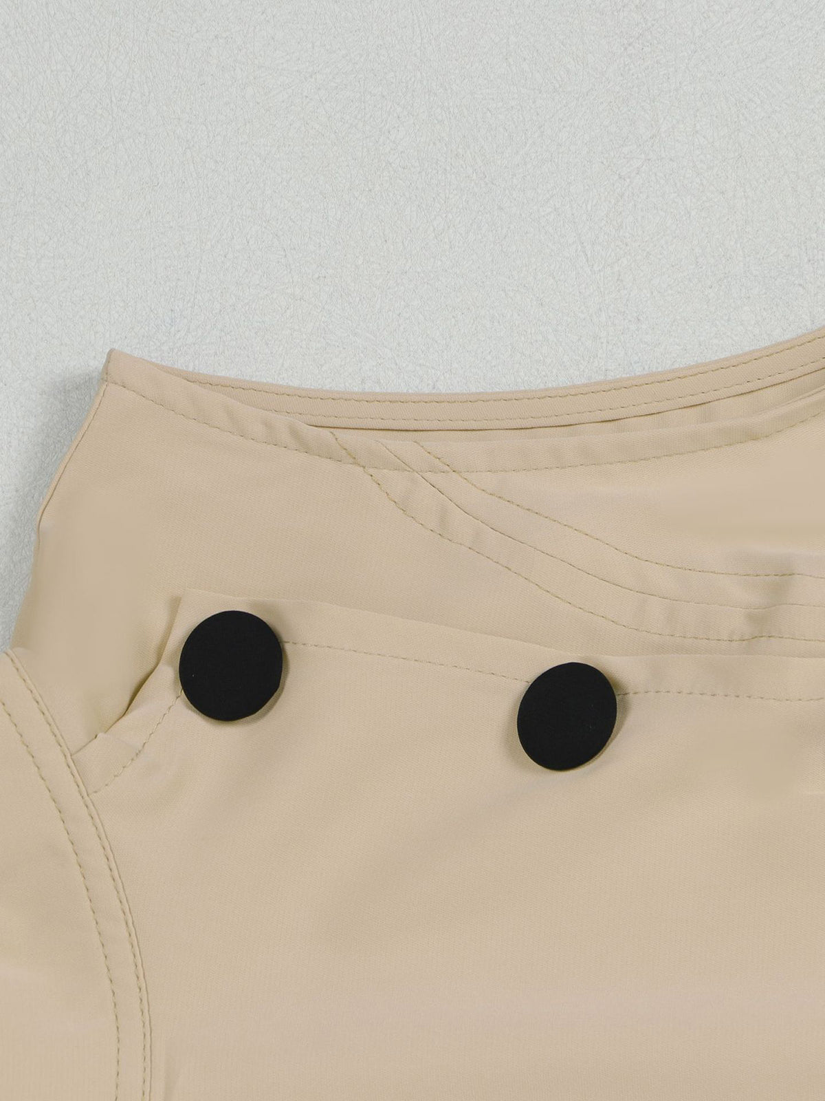 Sleeveless Button Design Midi Dress