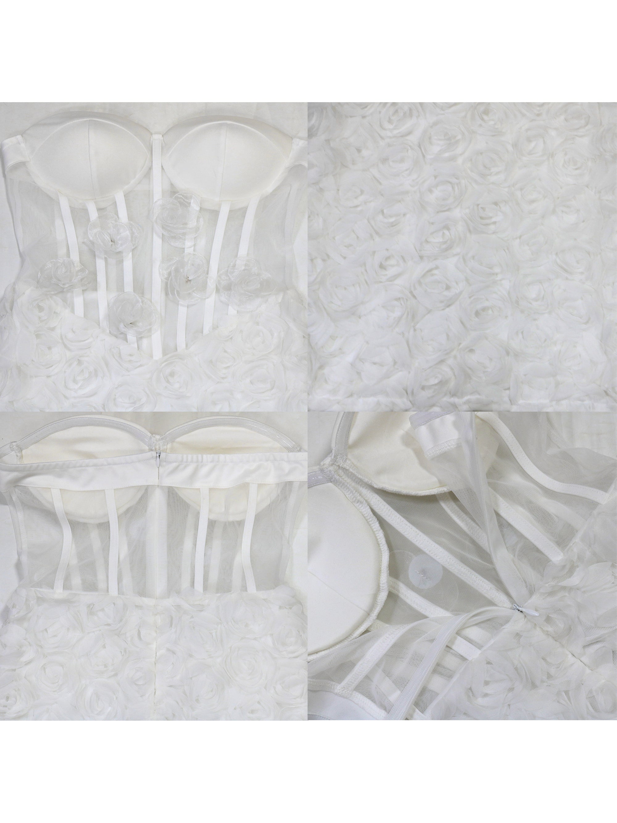 Strapless Floral Mini Dress