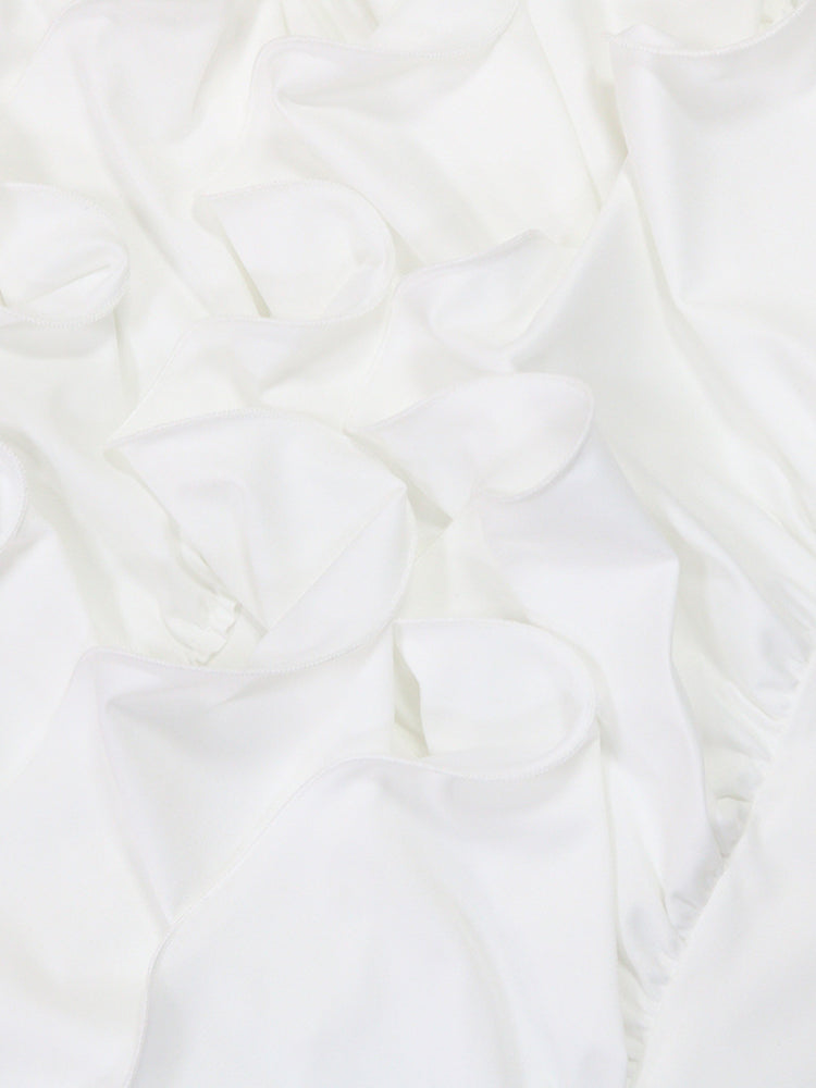 Ruffled Asymmetrical Ruched Cami Dress