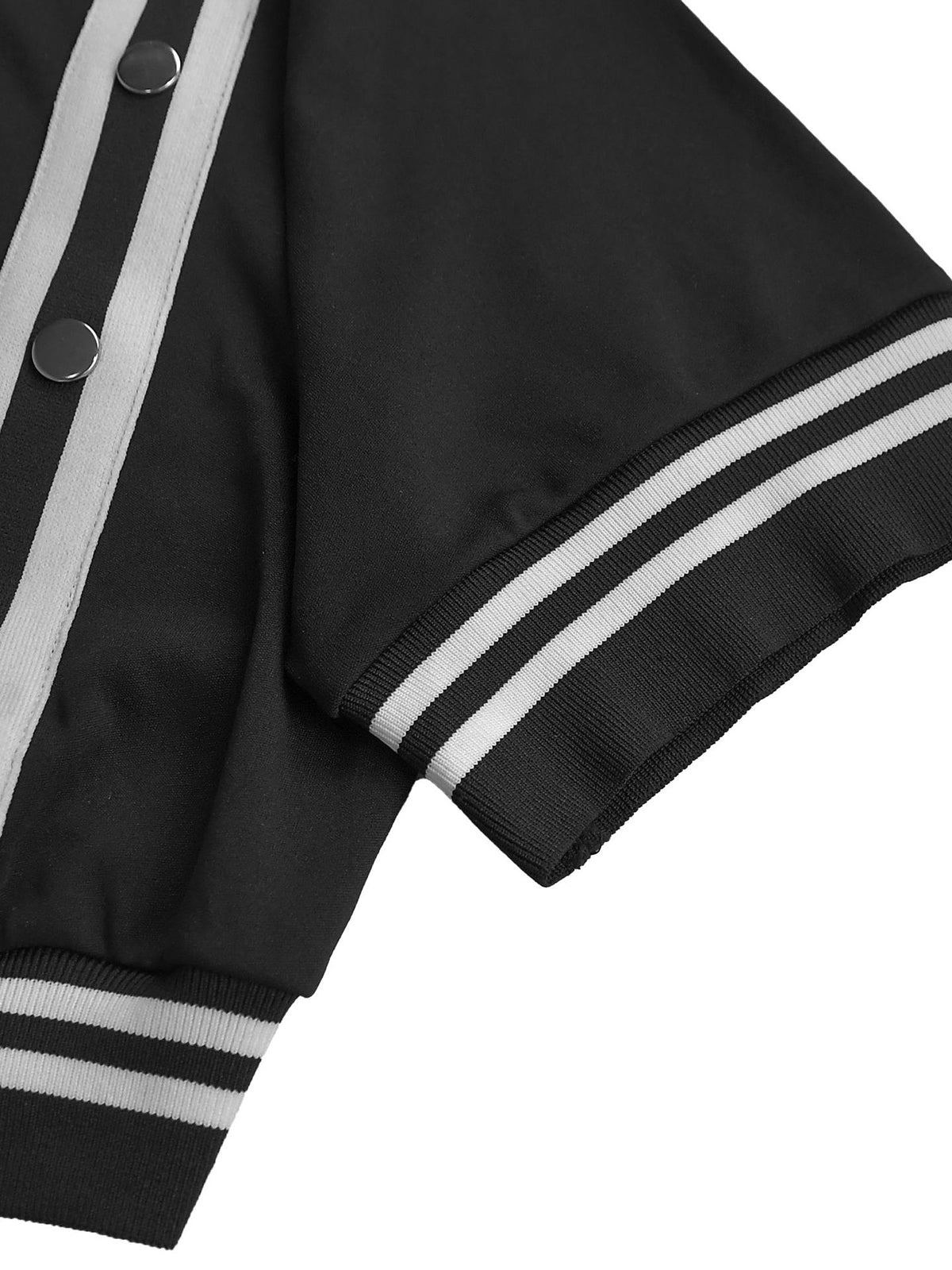 Two Pieces Side Stripe Top Split Wide-Leg Pants