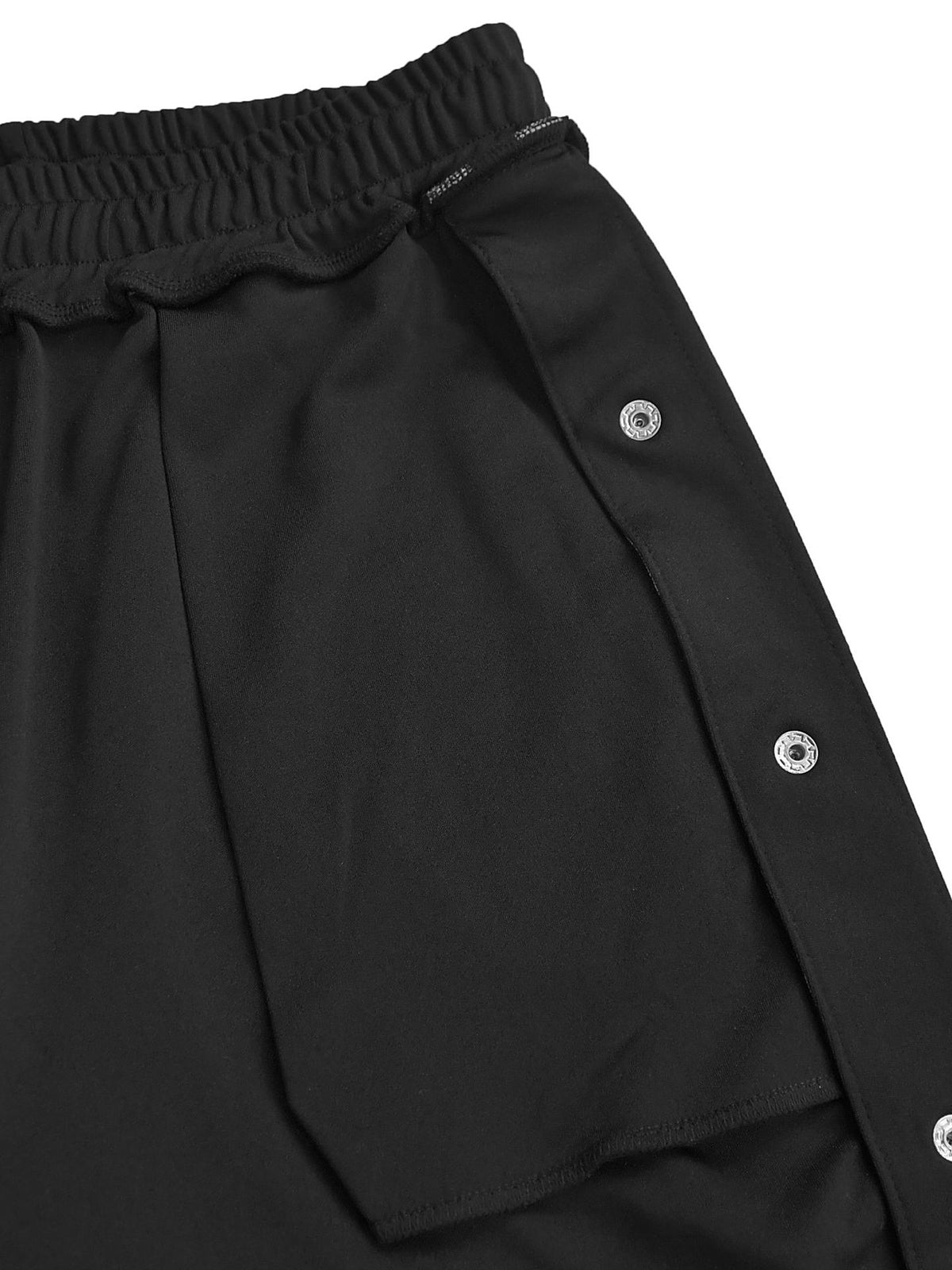 Two Pieces Side Stripe Top Split Wide-Leg Pants